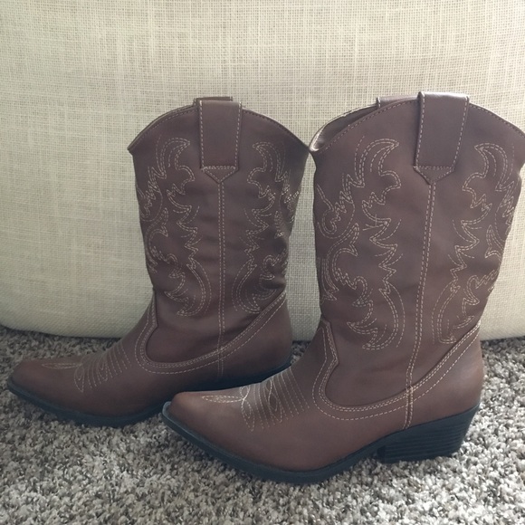 American Eagle Outfitters Shoes - Brown Cowboy Boots